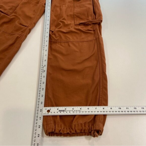 Artizia TNA supply baggy cargo pants cognac size 4 high rise pockets pure cotton - Picture 12 of 12